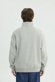 Polerón Hombre Oversize Gris Melange