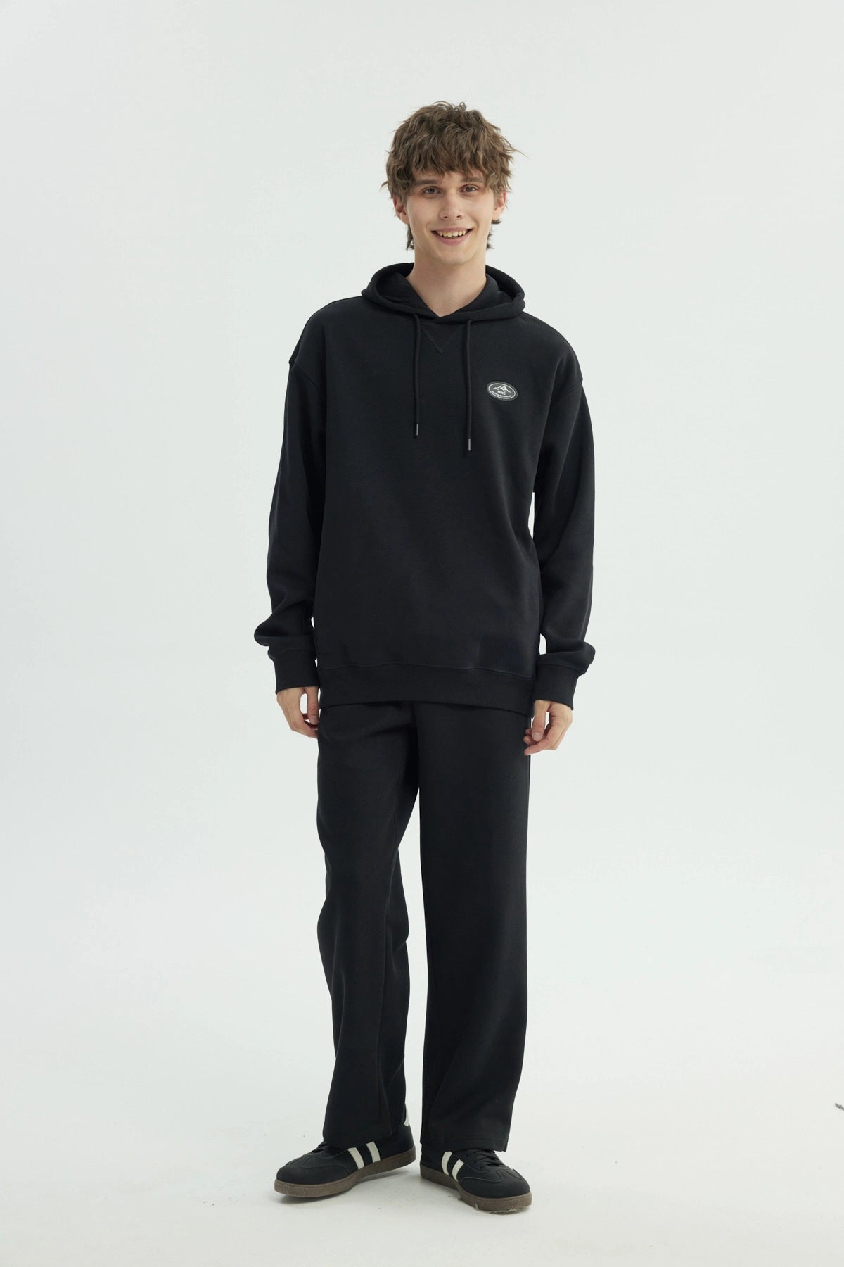 Polerón Hombre Oversize Negro