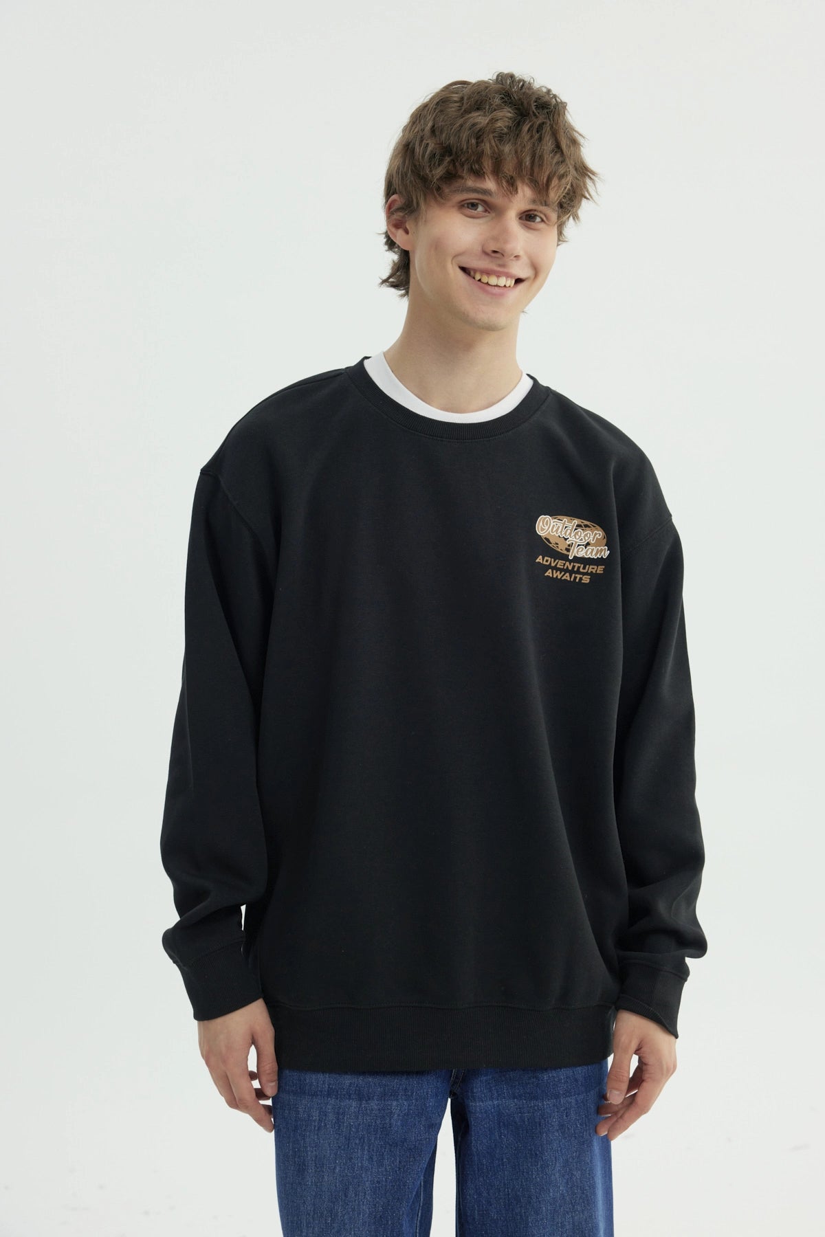 Polerón Hombre Oversize Negro