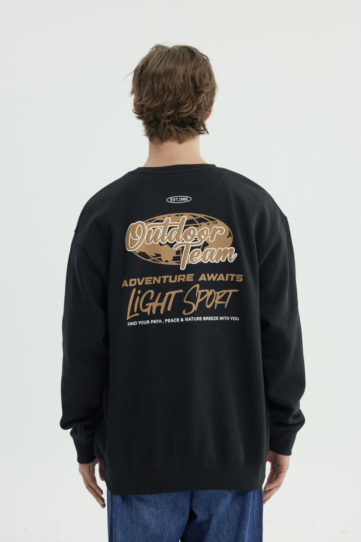 Polerón Hombre Oversize Negro