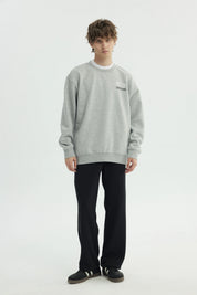 Polerón Hombre Oversize Gris Melange