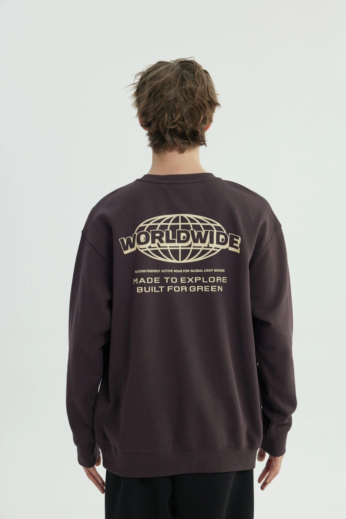 Polerón Hombre Oversize Burdeo