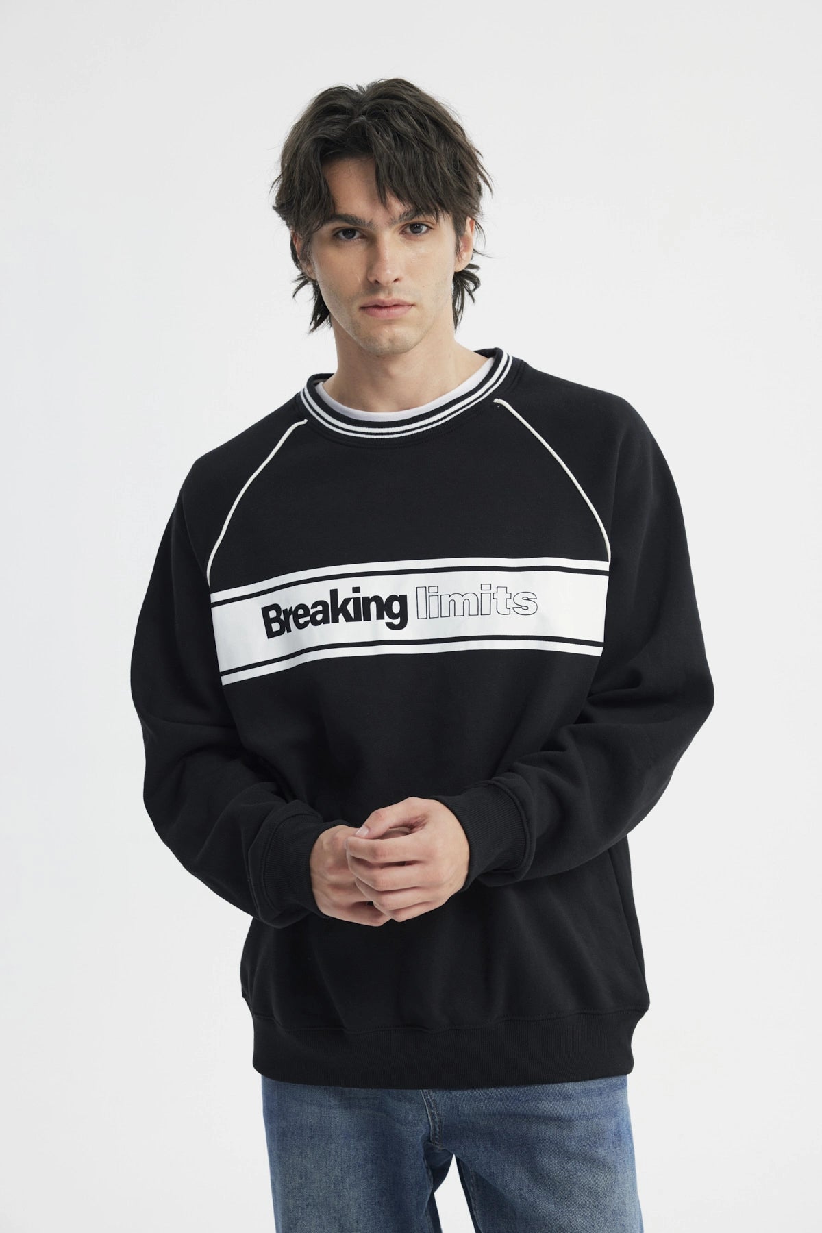 Polerón Hombre Oversize Negro