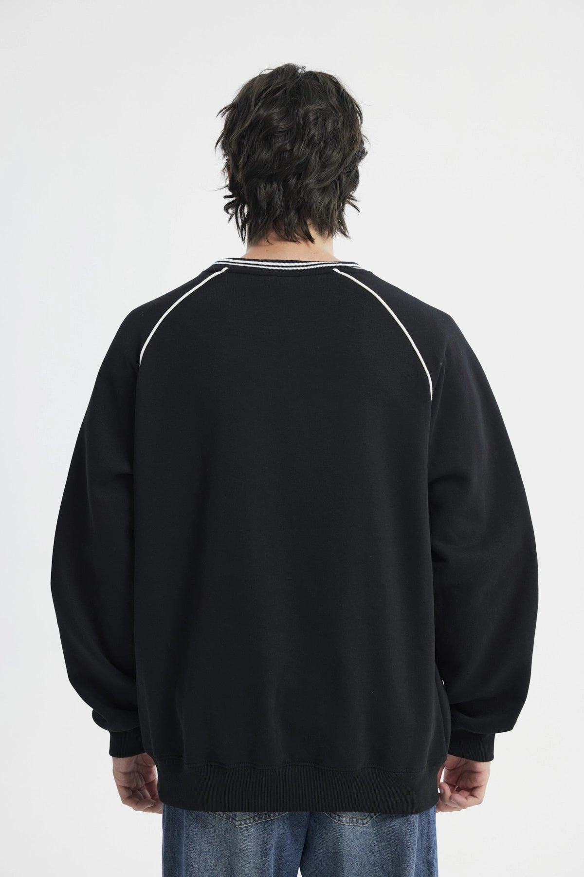 Polerón Hombre Oversize Negro