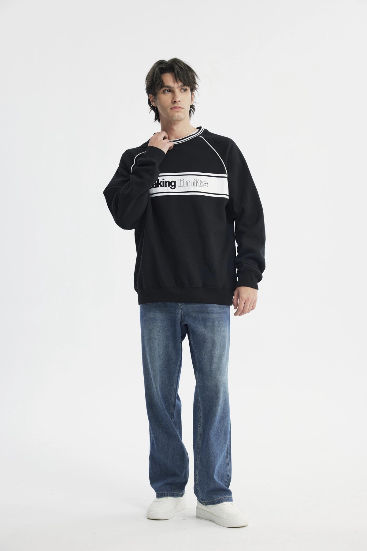 Polerón Hombre Oversize Negro