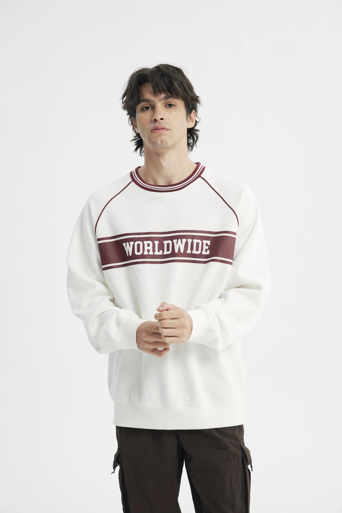 Polerón Hombre Oversize Crudo
