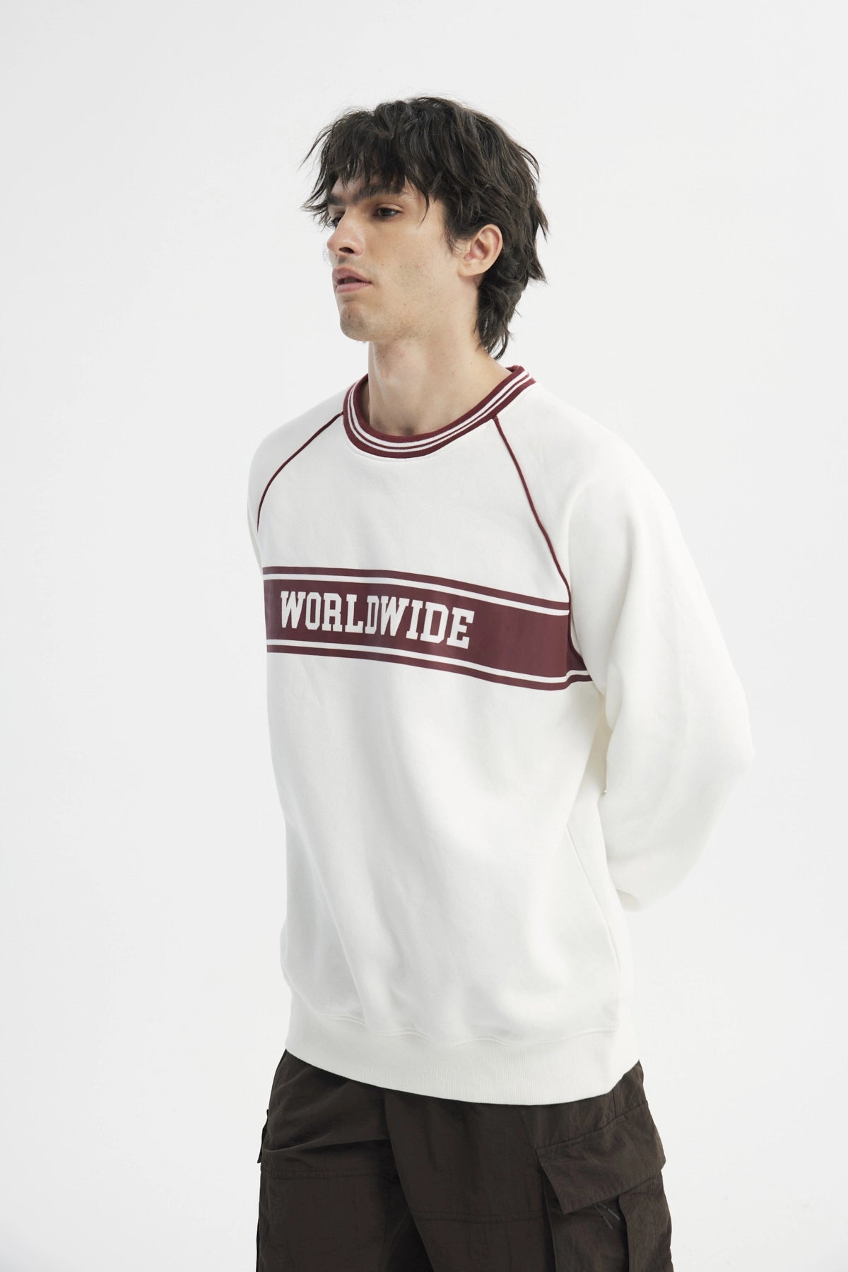 Polerón Hombre Oversize Crudo