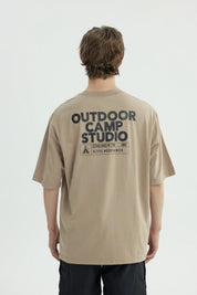 Polera Hombre Oversize Kaki
