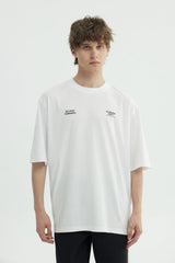 Polera Hombre Oversize Blanco