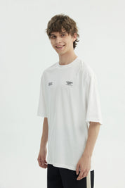 Polera Hombre Oversize Blanco