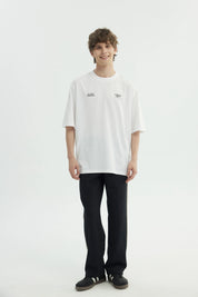 Polera Hombre Oversize Blanco