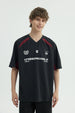 Polera Hombre Oversize Negro