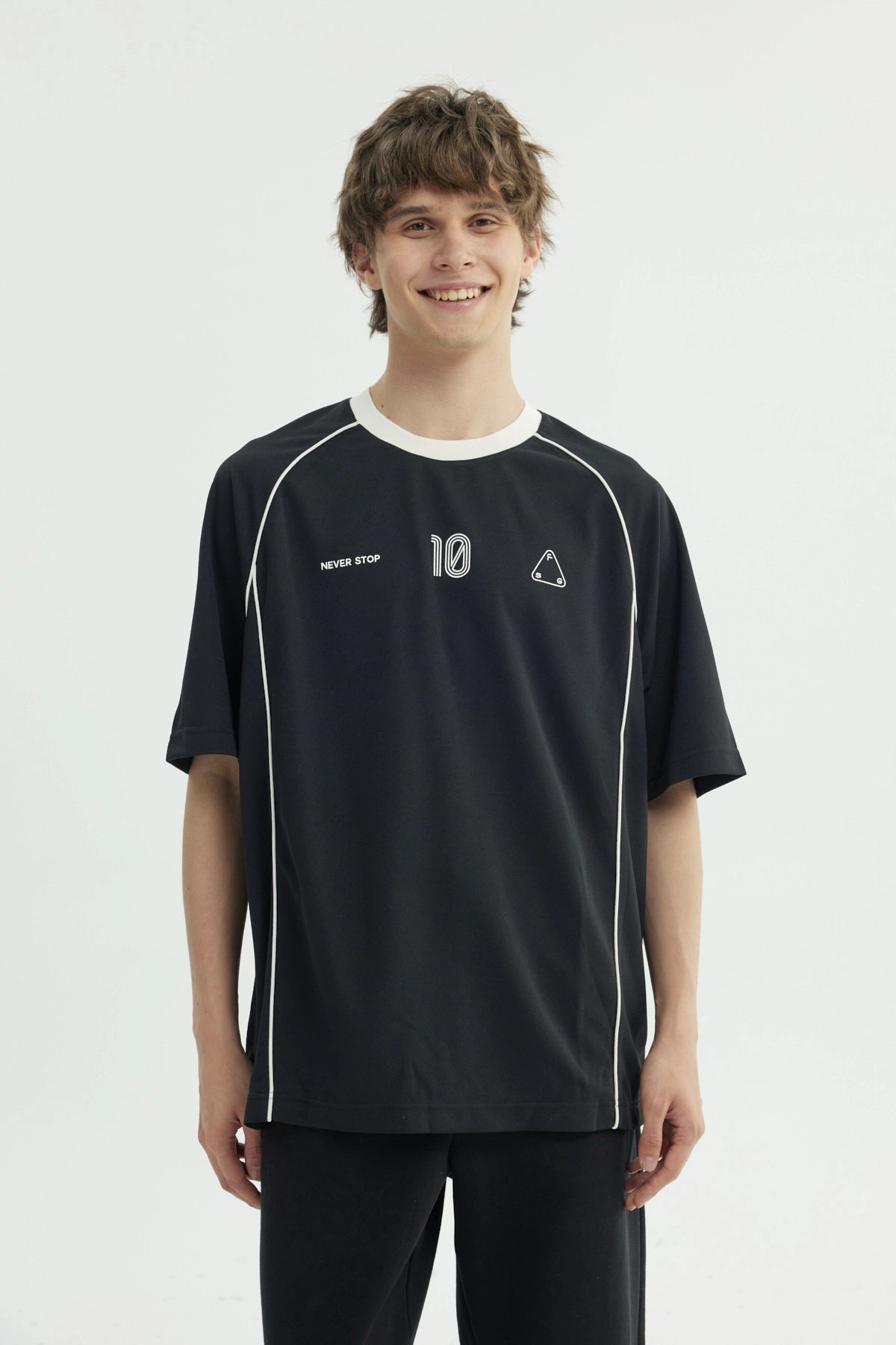Polera Hombre Oversize Negro