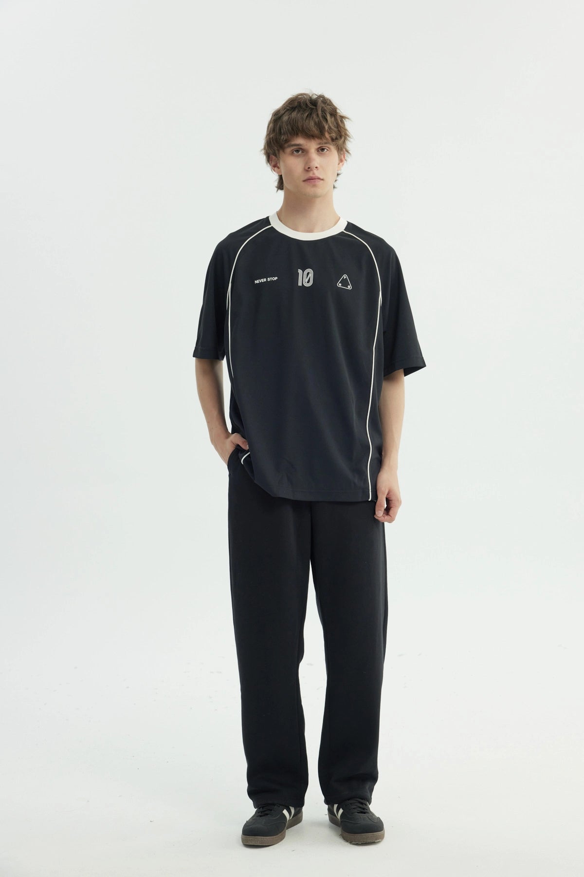 Polera Hombre Oversize Negro