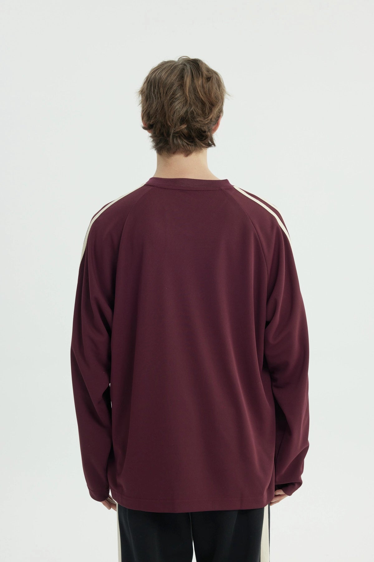 Polera Hombre Oversize Burdeo