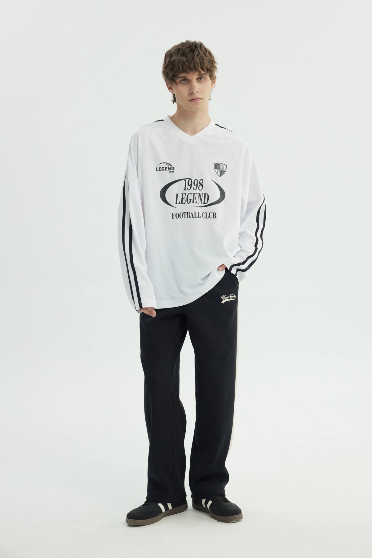 Polera Hombre Oversize Blanco