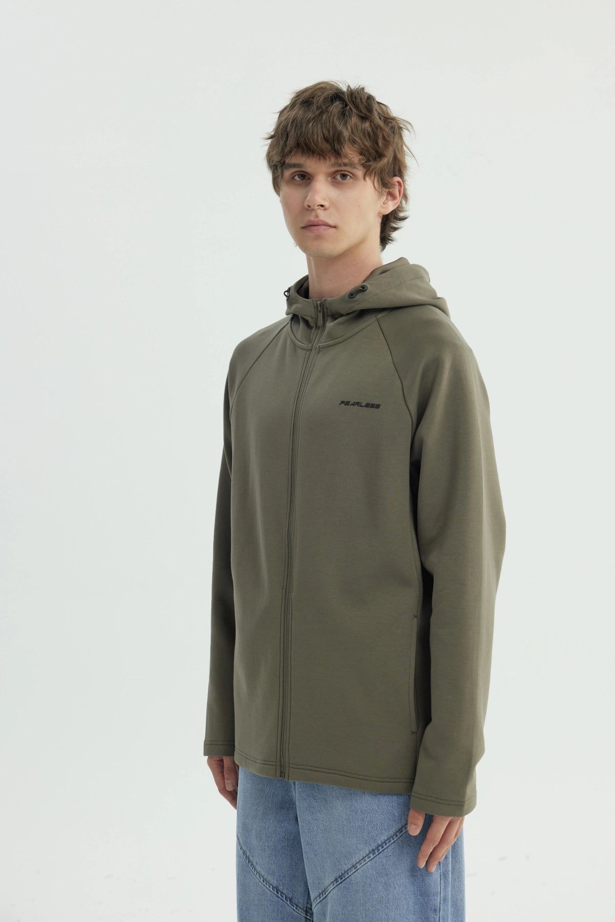Polerón Hombre Regular Verde Militar