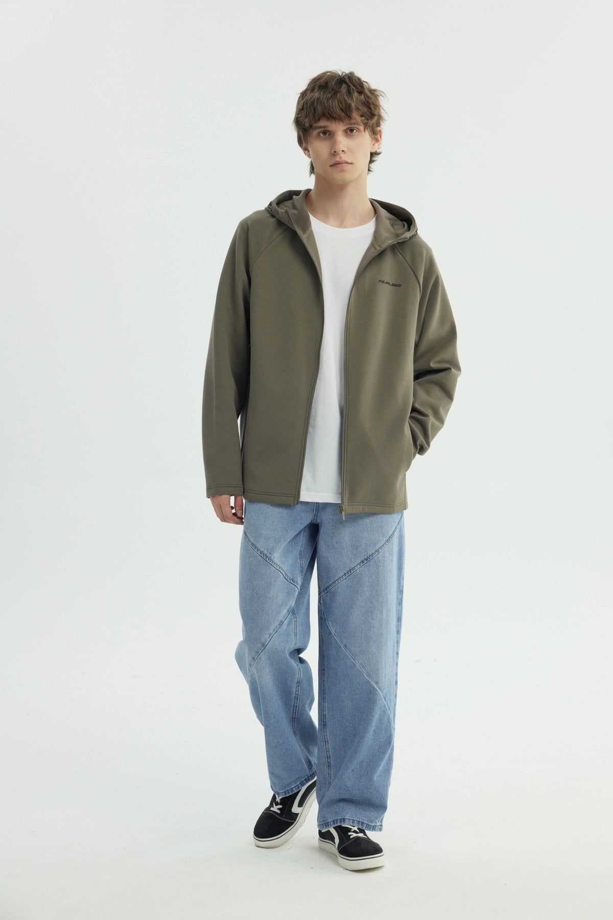 Polerón Hombre Regular Verde Militar