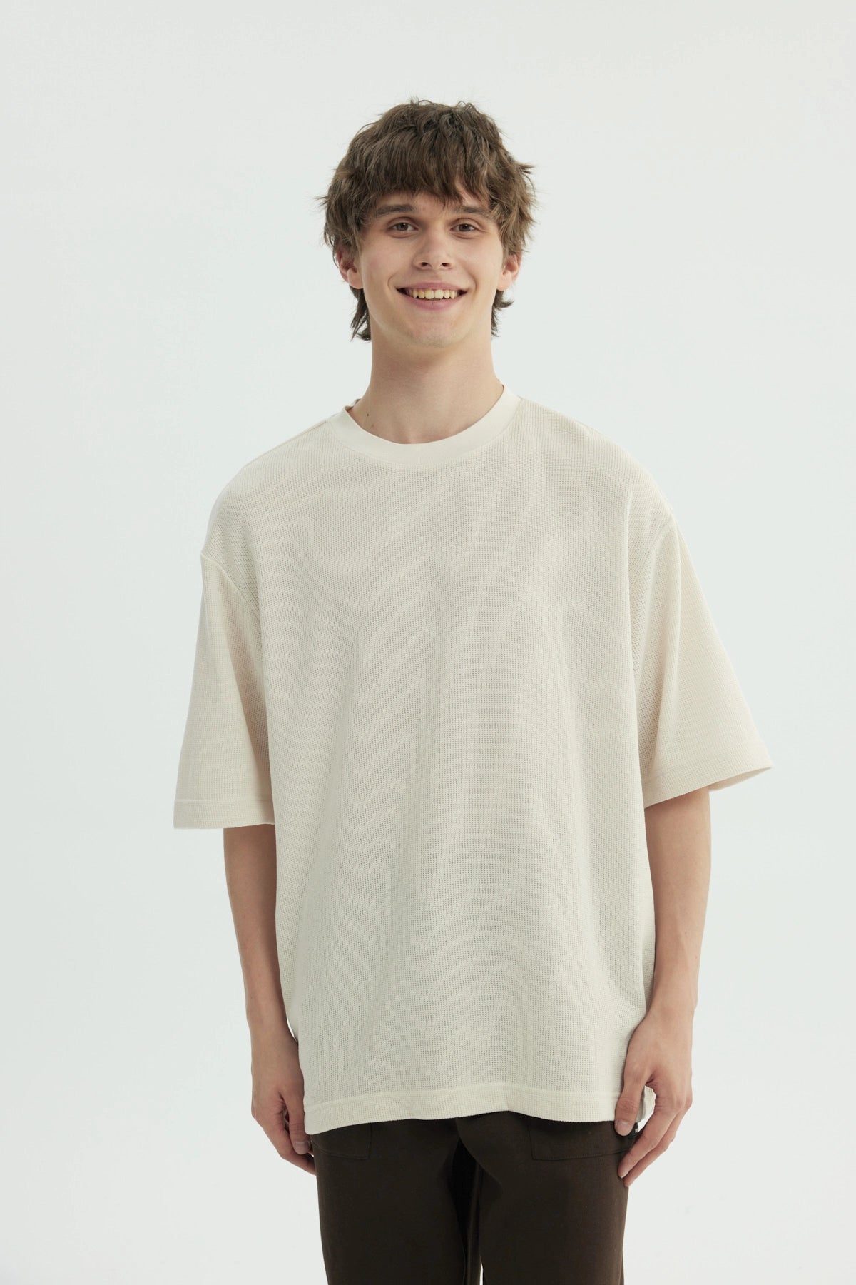 Polera Hombre Oversize Beige