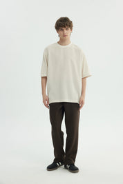 Polera Hombre Oversize Beige