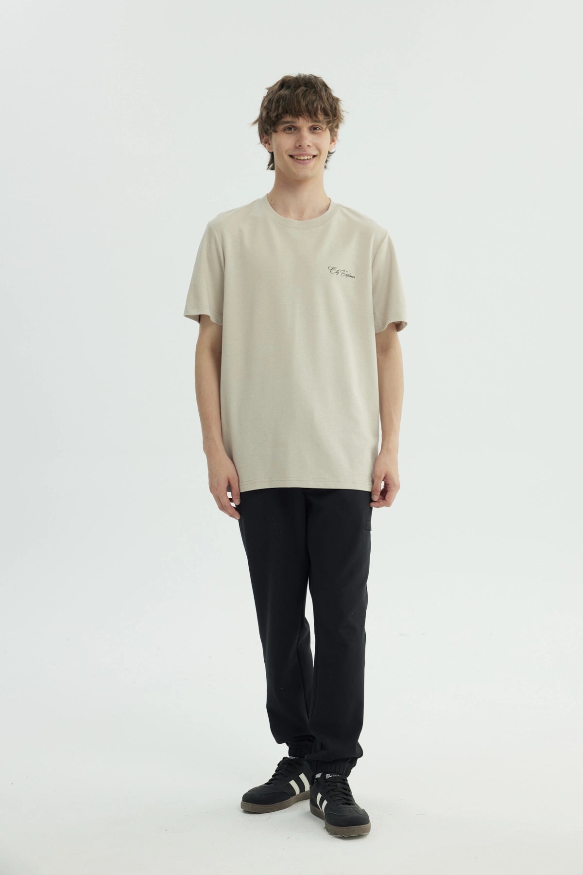 Polera Hombre Regular Beige