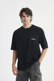 Polera Hombre Oversize Negro