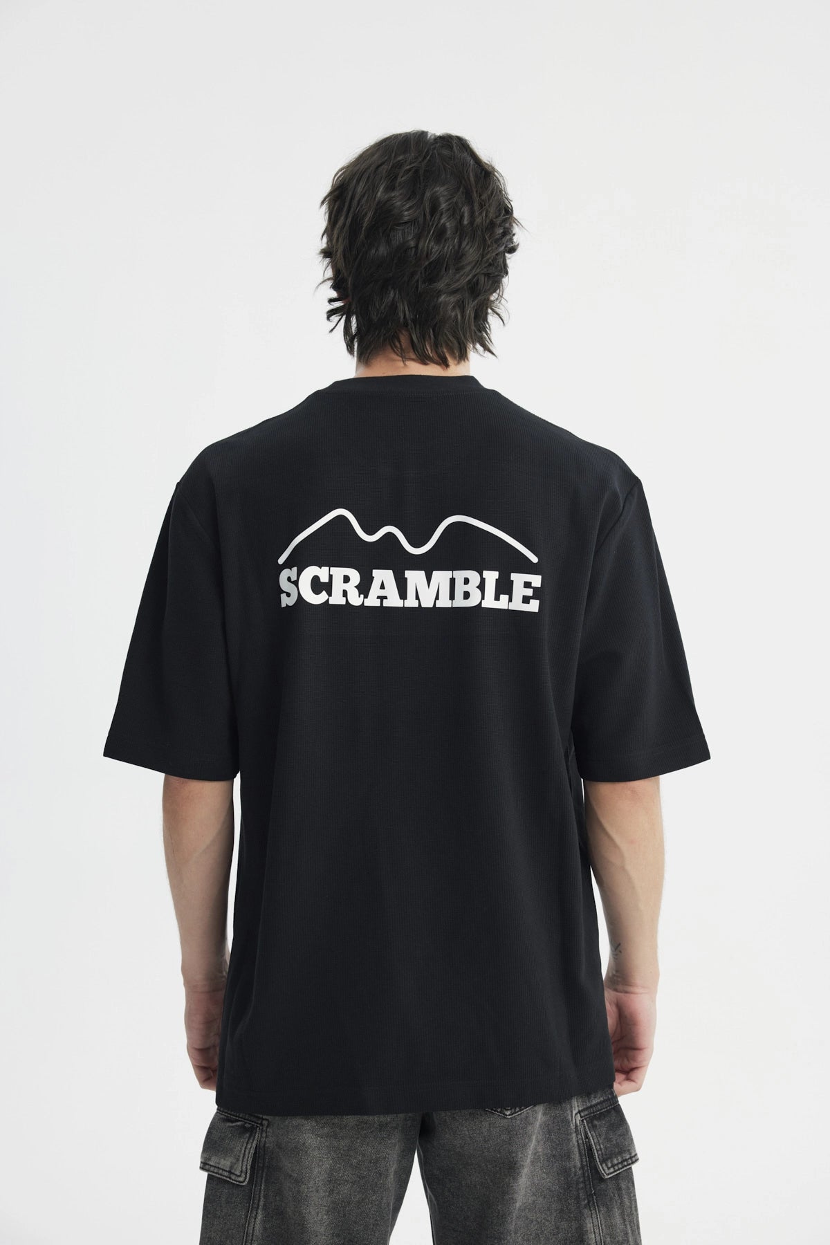 Polera Hombre Oversize Negro