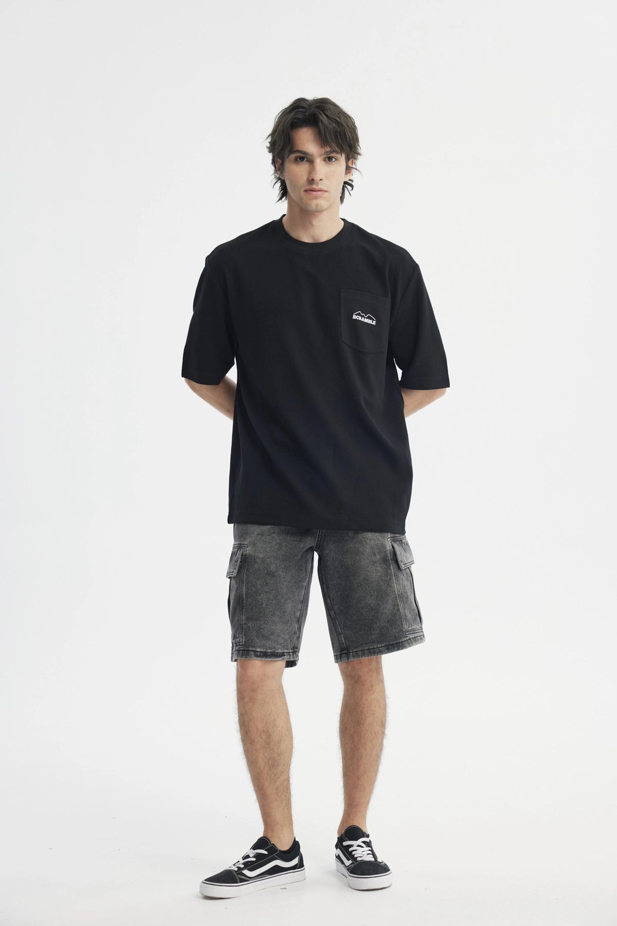 Polera Hombre Oversize Negro