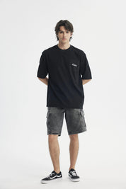 Polera Hombre Oversize Negro