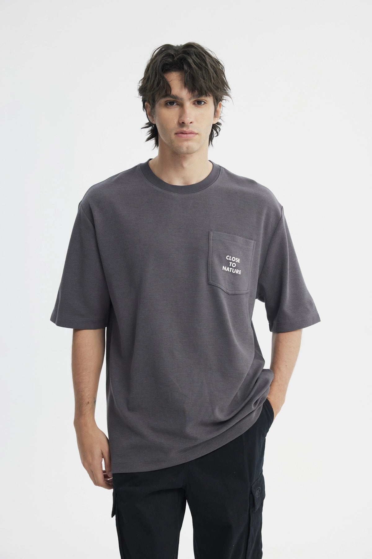 Polera Hombre Oversize Marengo