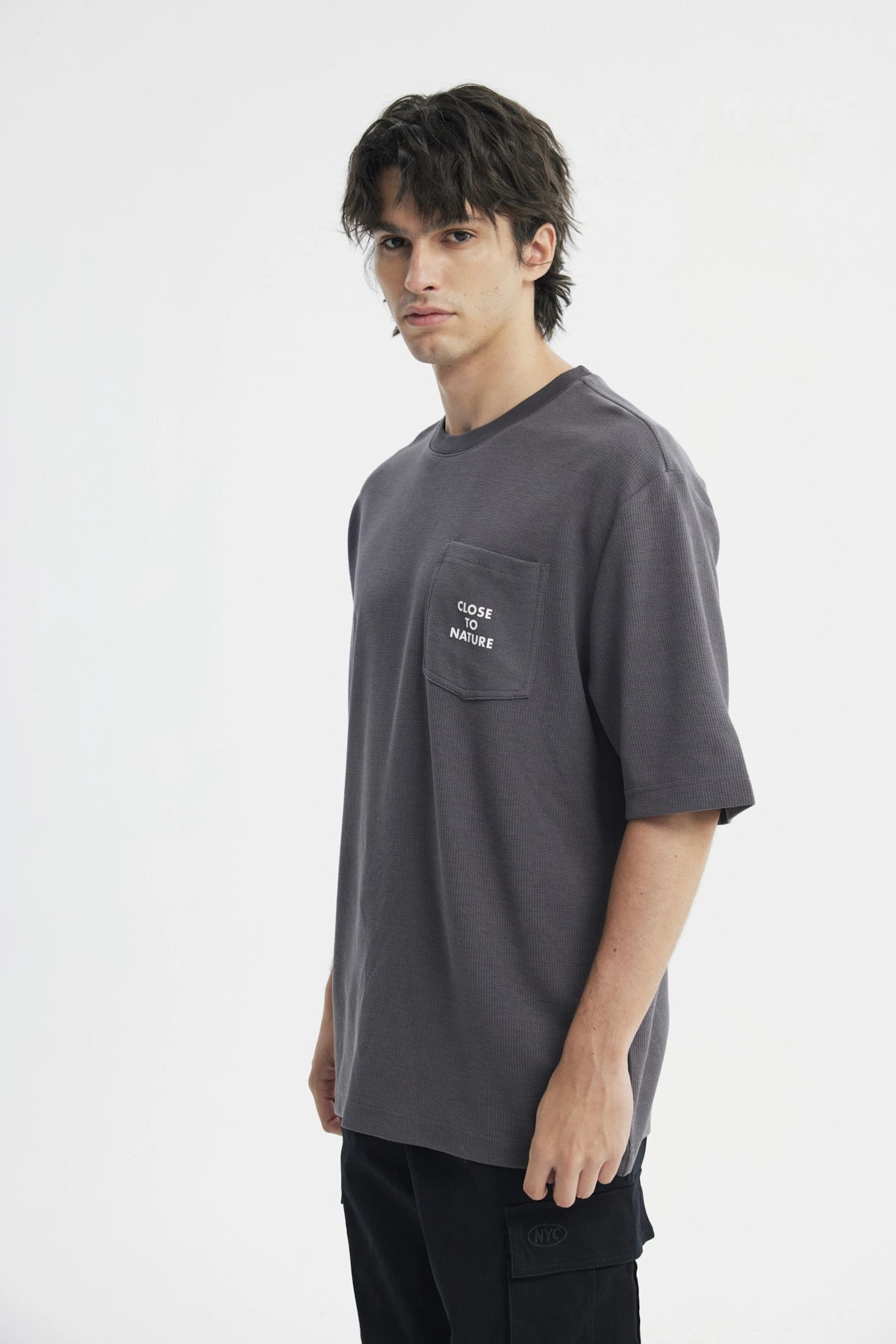 Polera Hombre Oversize Marengo
