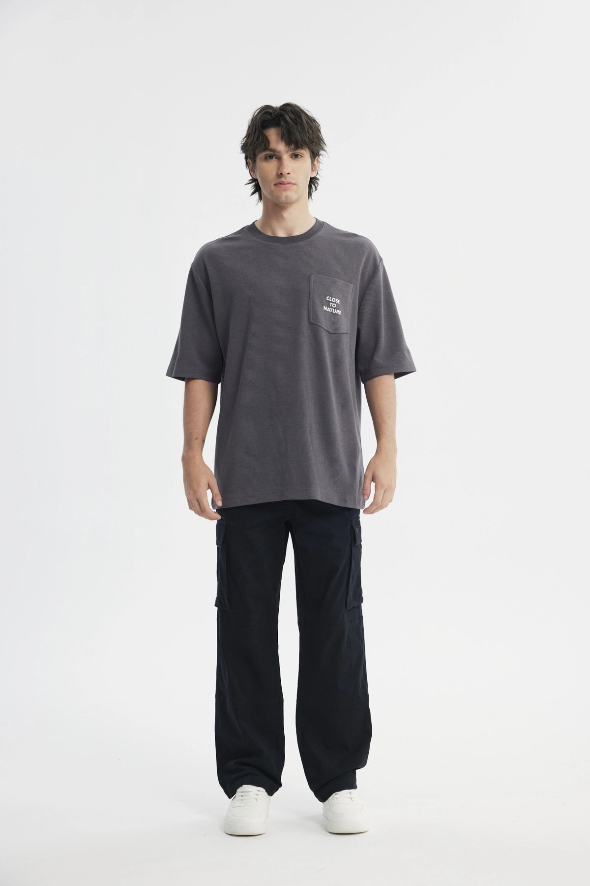 Polera Hombre Oversize Marengo