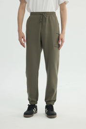 Pantalón Buzo Hombre Pitillo Verde Militar