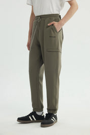 Pantalón Buzo Hombre Pitillo Verde Militar