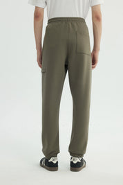 Pantalón Buzo Hombre Pitillo Verde Militar