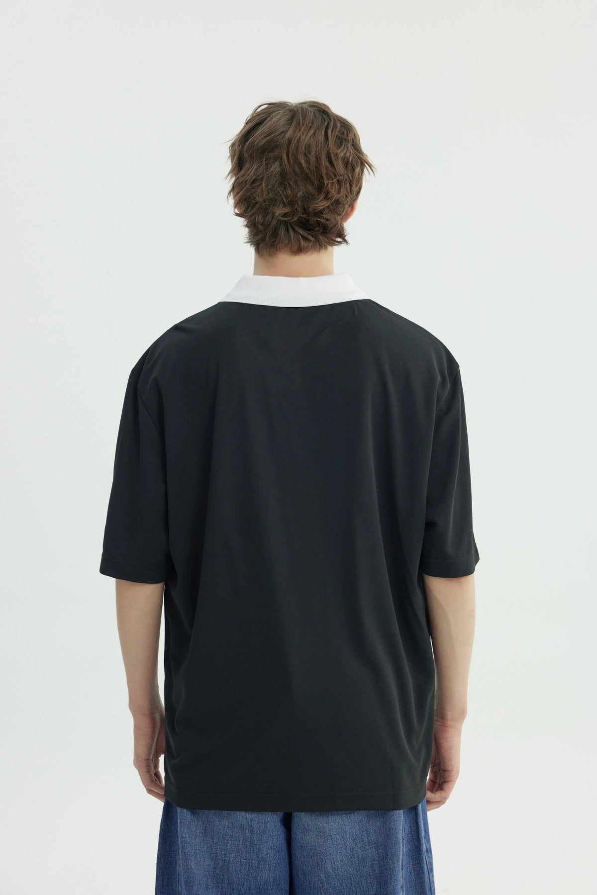 Polera Hombre Oversize Negro