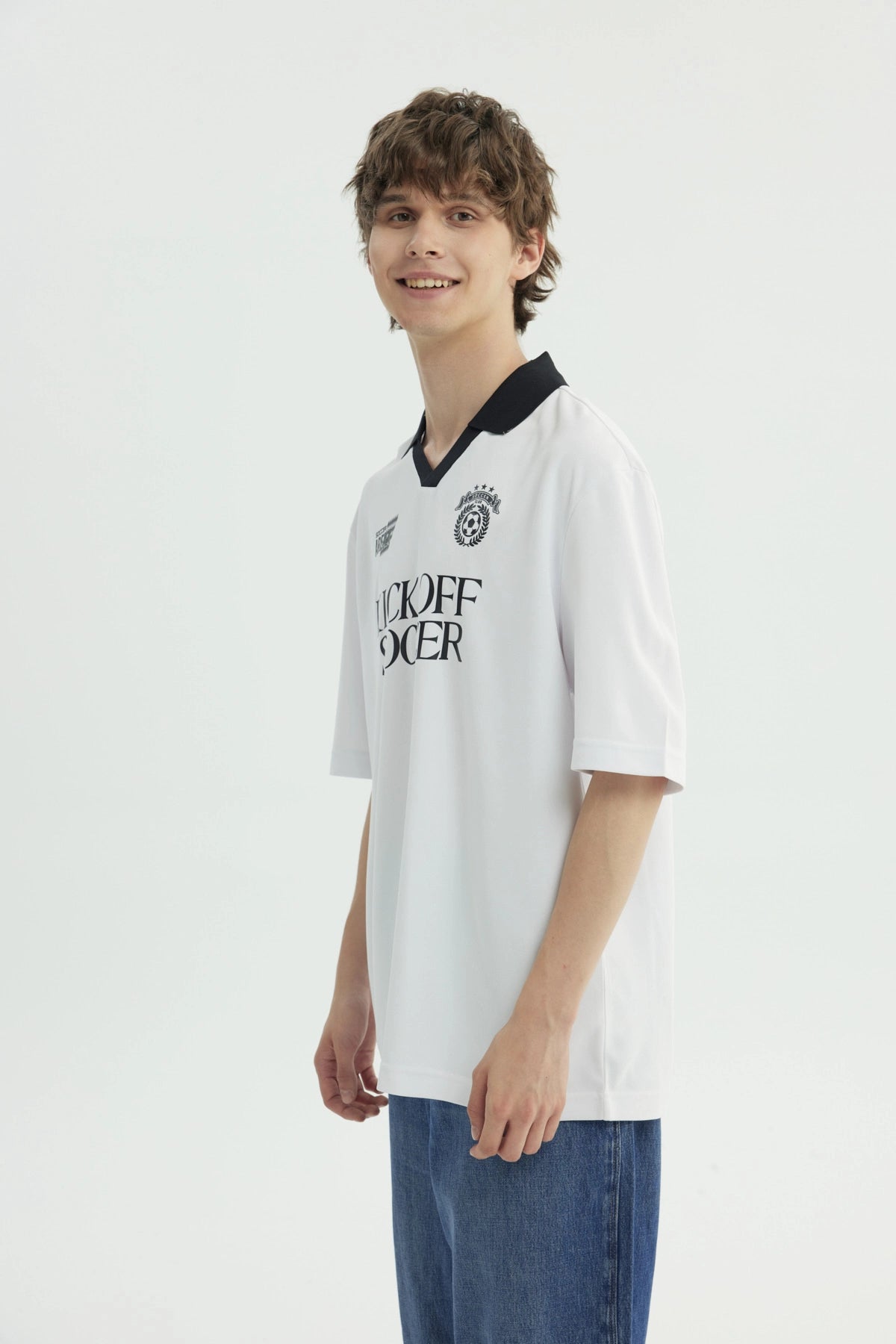 Polera Hombre Oversize Blanco