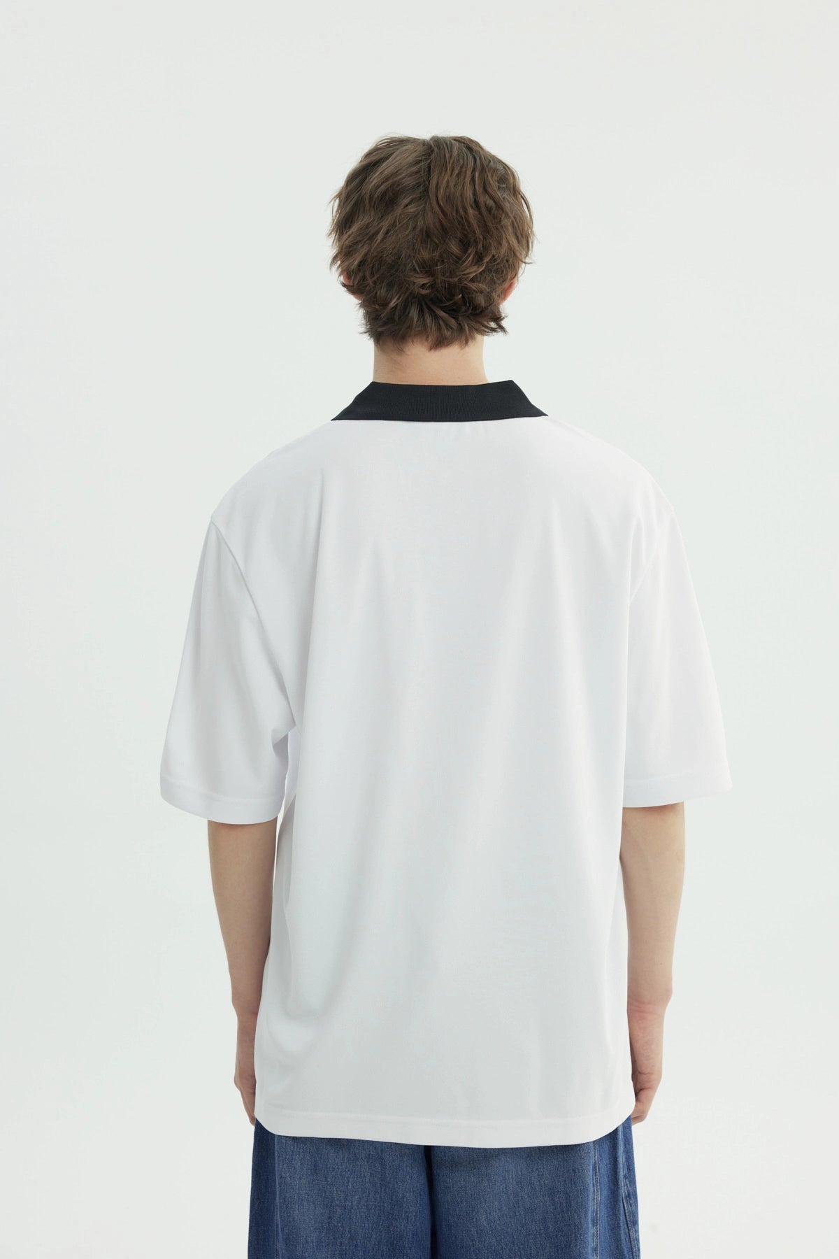 Polera Hombre Oversize Blanco