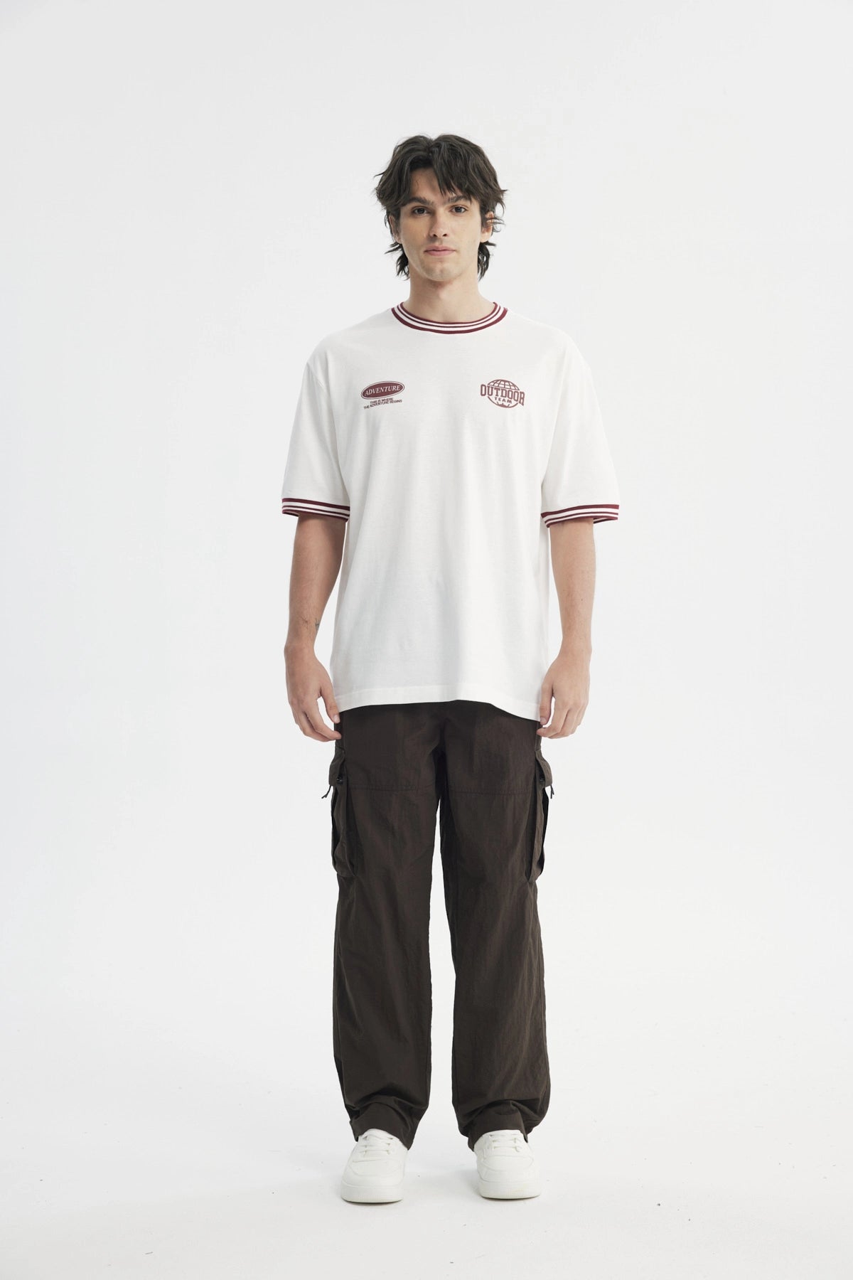Polera Hombre Oversize Crudo