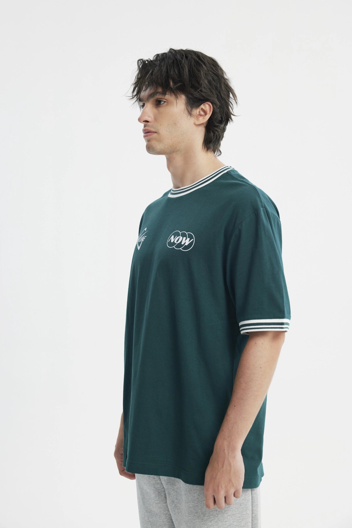 Polera Hombre Oversize Verde
