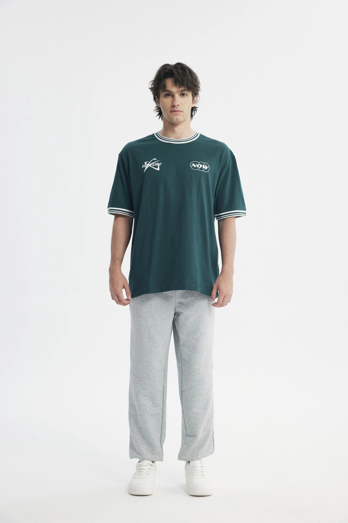 Polera Hombre Oversize Verde