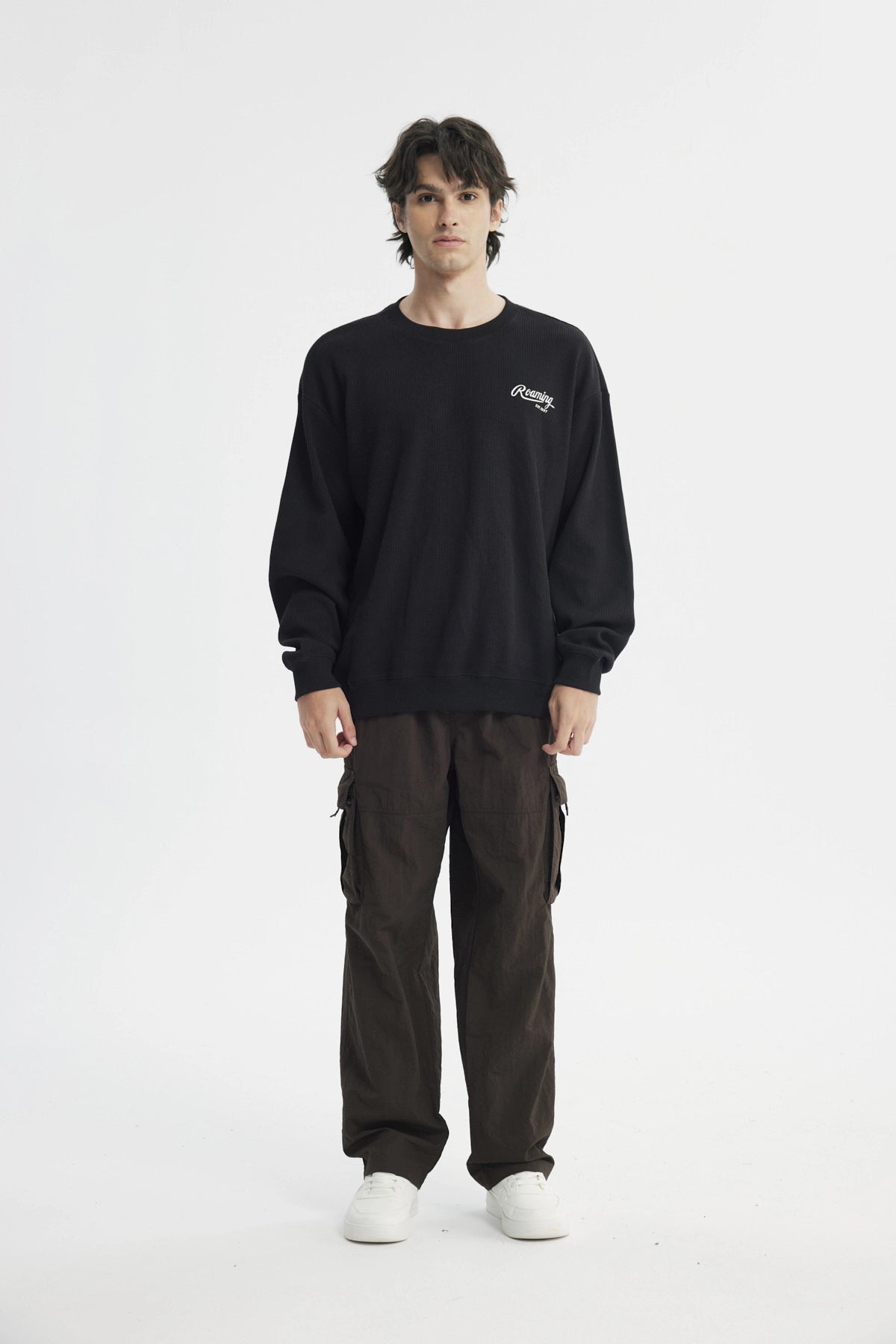 Polerón Hombre Oversize Negro