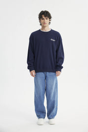 Polerón Hombre Oversize Azul Marino