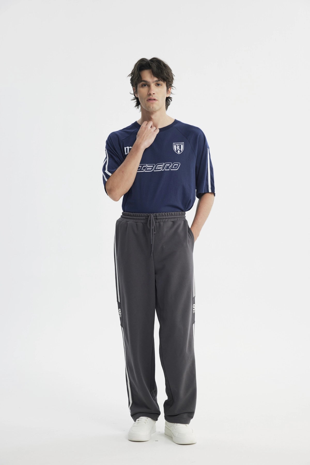 Pantalón Buzo Hombre Amplio Marengo