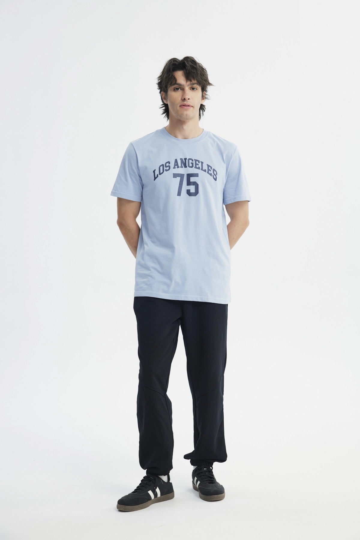 Polera Hombre Regular Celeste
