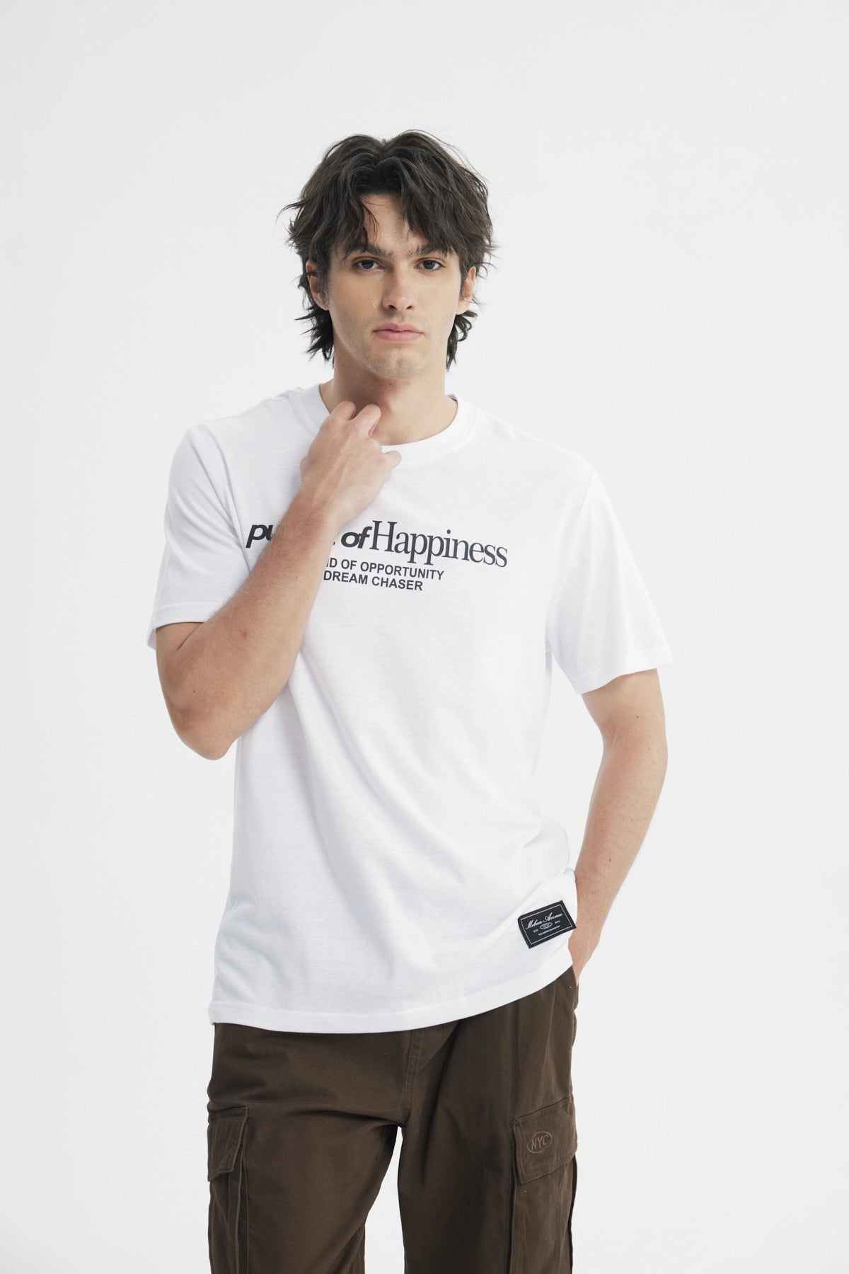 Polera Hombre Regular Blanco
