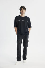Polera Hombre Oversize Negro