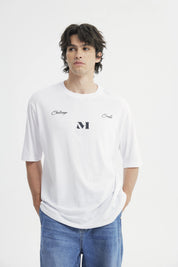 Polera Hombre Oversize Blanco