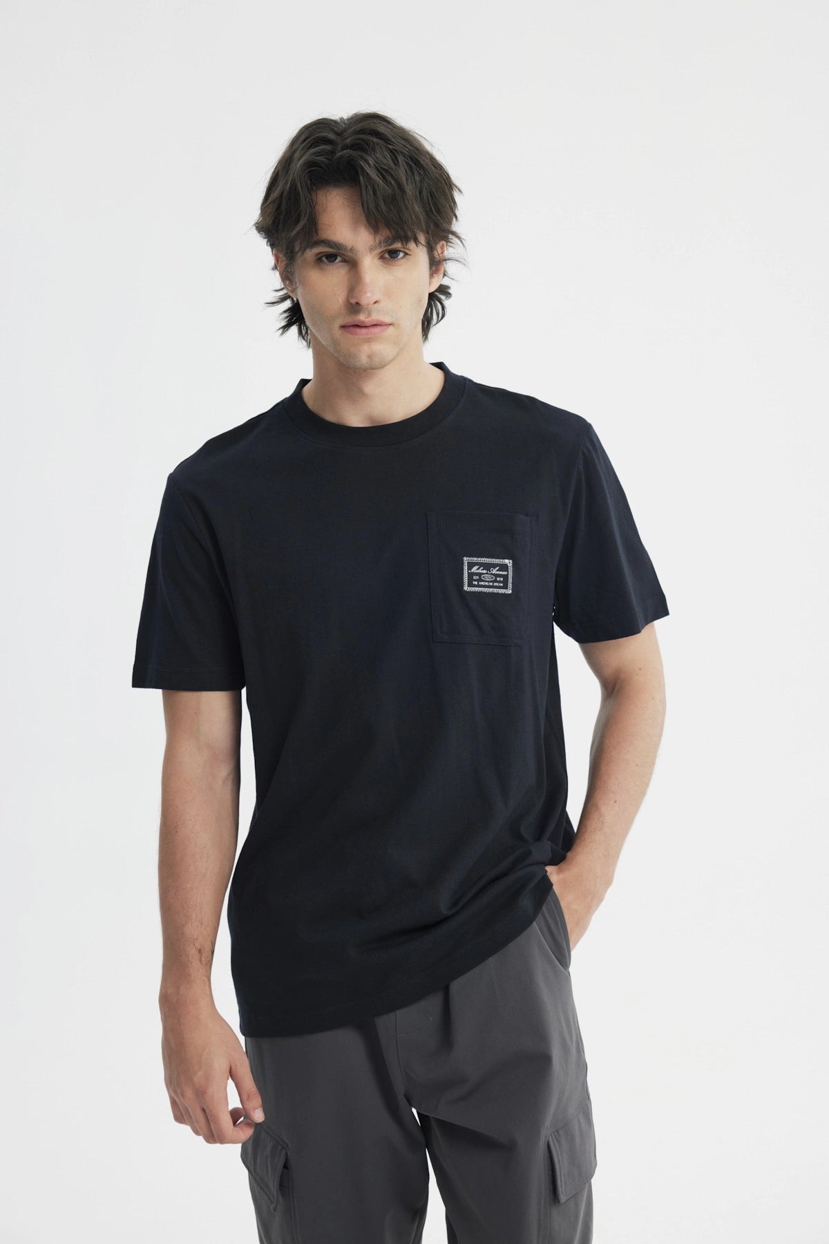 Polera Hombre Regular Negro
