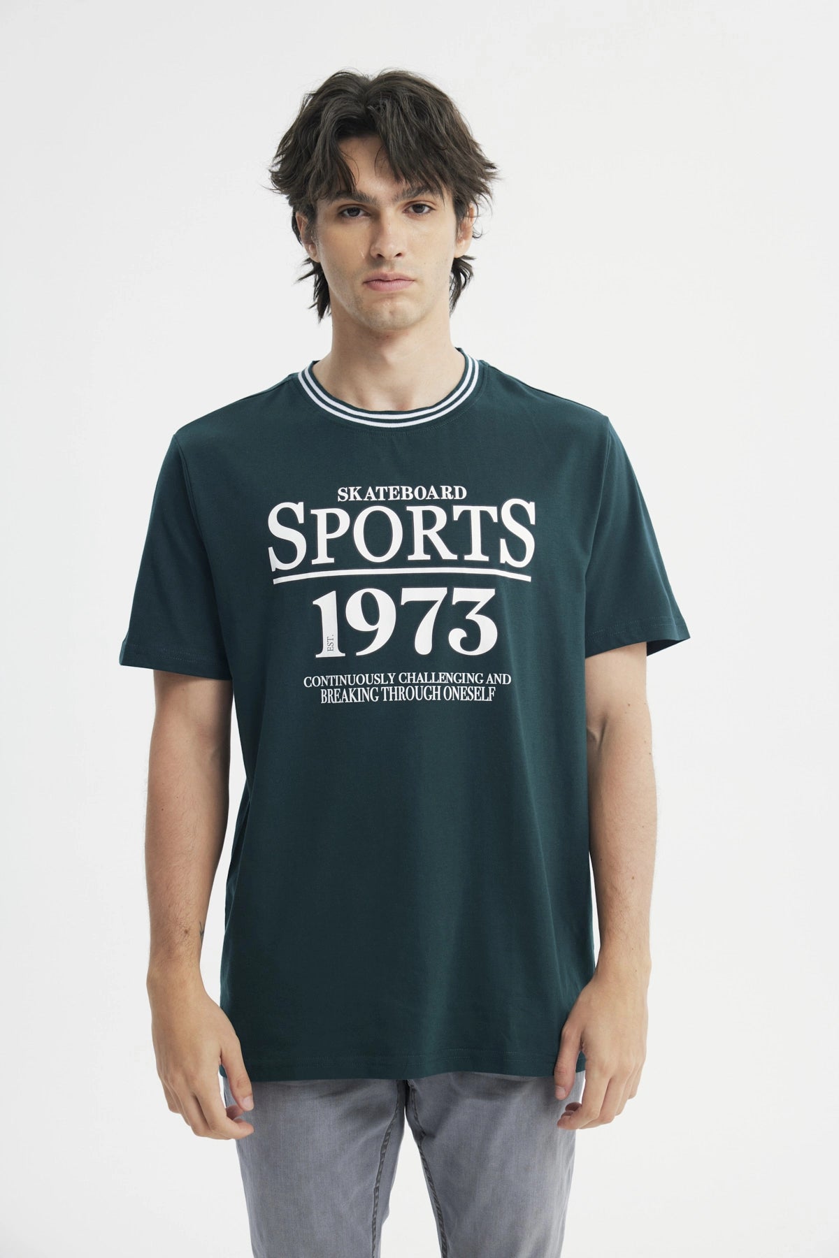 Polera Hombre Regular Verde
